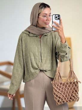 شومیز جلو گره ای مراکشی کد 21083